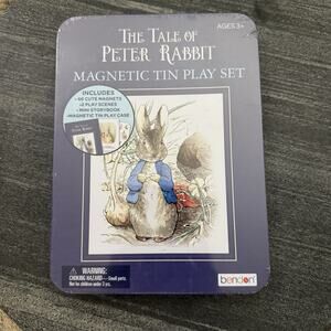 The Tale of Peter Rabbit 46 Magnetic Tin Play Set & Book Beatrix Potter NEW